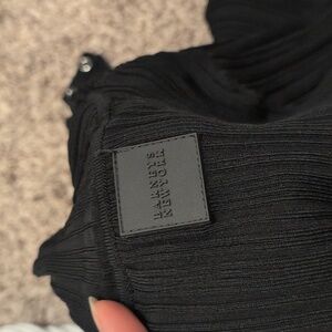 Barneys New York Black and White Turtleneck Sweaters